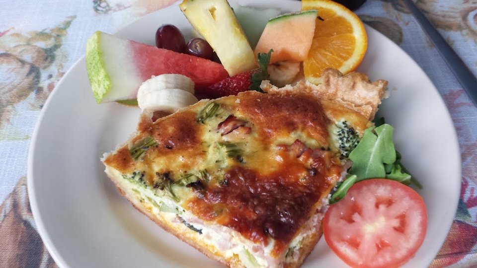 Quiche with Salad